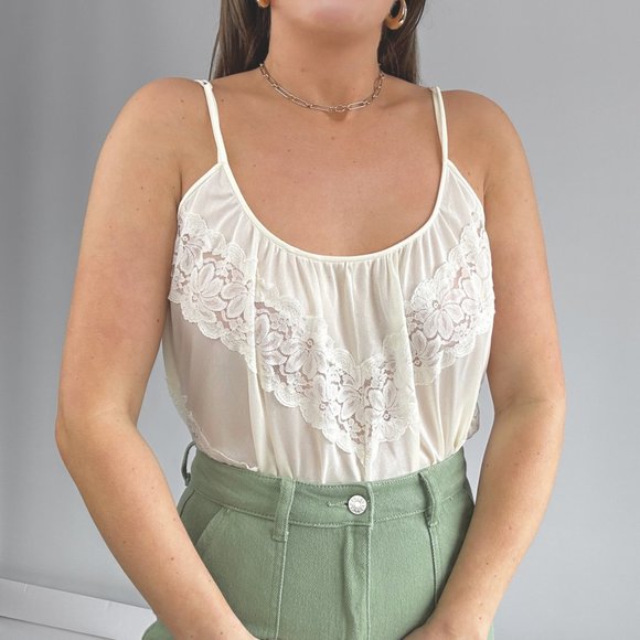 70s Boho Lace Tank - Picture 4 of 6